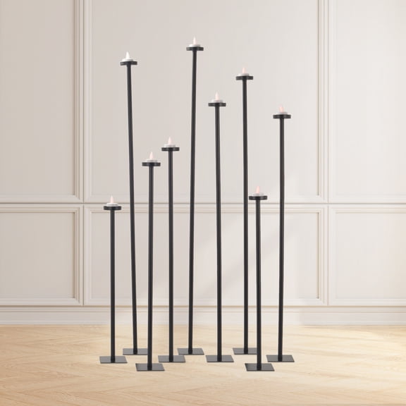42in Floor Standing Candle Holders, 9-Candelabra Centerpiece for Wedding Decor