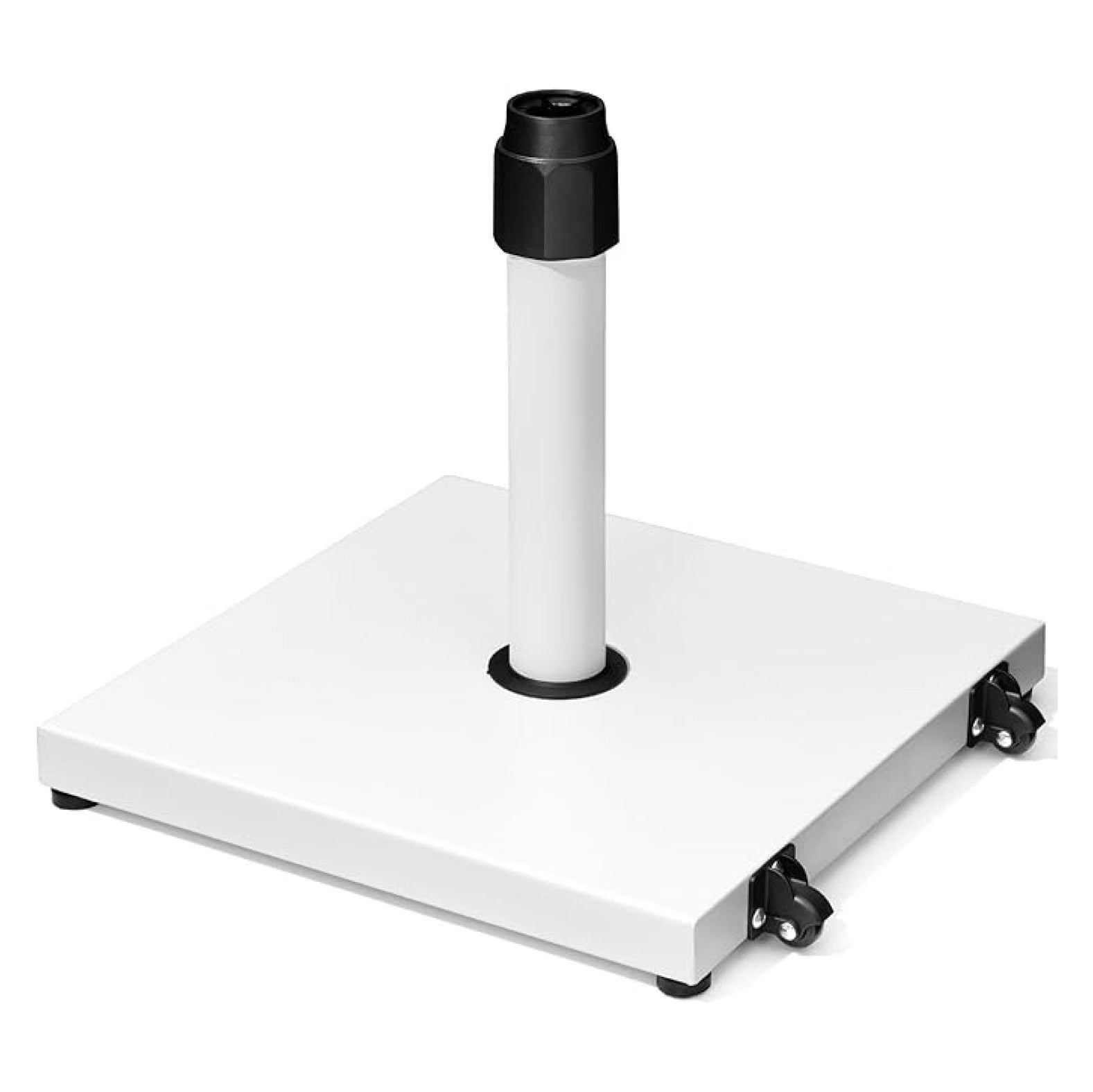 42lbs Patio Umbrella Base - Heavy Duty Outdoor Patio Umbrella Stand for Deck with , Poolside, Balcony, Wind-Resistant Design, White