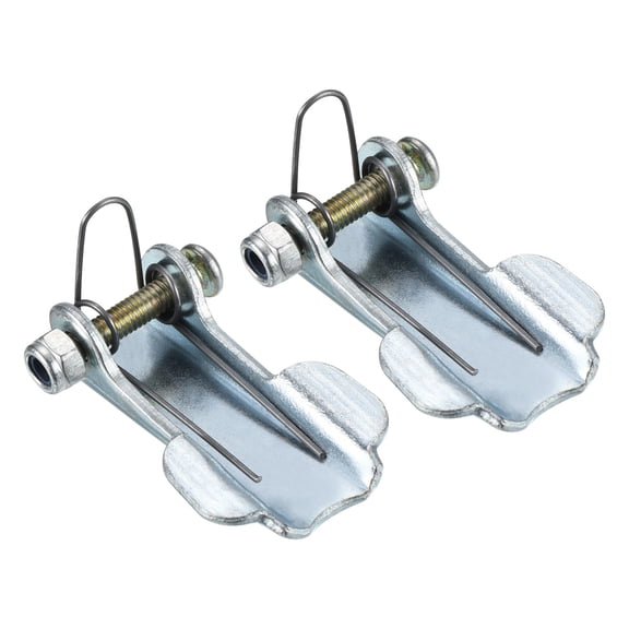 42mm Hook Safety Latch Kit, Metal Clevis Hook Towing Receiver Hitch Replacement, Silver, 2 Pack