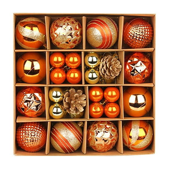 42pcs 2.36 inch Holiday Tree Decoration Set - Shatterproof Red and Green Christmas Ball Ornaments for Xmas & Party Decoratin