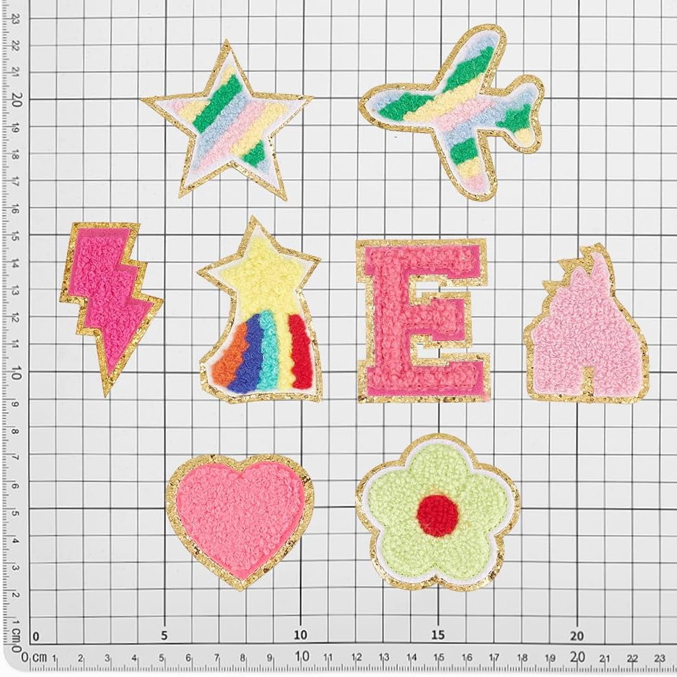 SING F LTD 21-Piece Space Theme Iron-On Patches - Embroidered Stars, Planets, Spaceships For Jackets & Bags