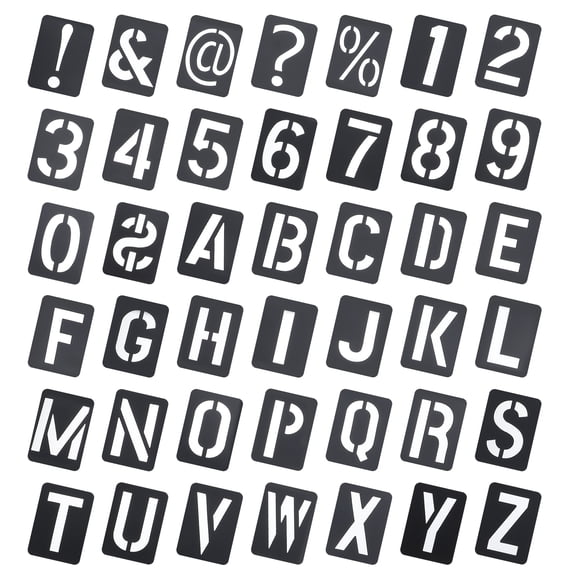 SILENRADAWN Stencils For Crafts Reusable Graffiti Hollowed Out Templates 42Pcs