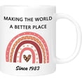 thumbnail image 1 of 42th Birthday Gifts Ideas, 42th Birthday Decorations for Her Him Women Men, 1983 Turning 42 Year Old Birthday Coffee Mug Cup, 11oz, 1 of 5