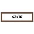thumbnail image 1 of 42x10 Copper and Brown Real Wood Picture Frame Width 2 inches | Interior Frame Depth 0.5 inches |, 1 of 8
