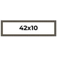 thumbnail image 1 of 42x10 Frame Black Bamboo Solid Wood Picture Frame Width 1.5 Inches | Interior Frame Depth 0.5, 1 of 8