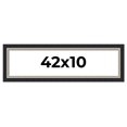 thumbnail image 1 of 42x10 Frame Black Real Wood Picture Frame Width 2.25 Inches | Interior Frame Depth 0.5 Inches |, 1 of 8