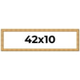 thumbnail image 1 of 42x10 Frame Gold Rustic Solid Wood Picture Frame | 1.25 Inch Wide Moulding | Rustique Gold, 1 of 8