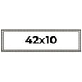 thumbnail image 1 of 42x10 Frame Silver Real Wood Picture Frame Width 1.125 Inches | Interior Frame Depth 0.5 Inches |, 1 of 8