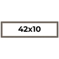 thumbnail image 1 of 42x10 Frame Silver Real Wood Picture Frame Width 1.25 Inches | Interior Frame Depth 0.5 Inches |, 1 of 8