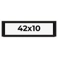 thumbnail image 1 of 42x10 Shadow Box Black Solid Wood Display Picture Frame | 1 Inch Rabbet Depth | | 1.375 Inch, 1 of 4
