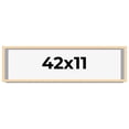 thumbnail image 1 of 42x11 Frame Natural Wood Picture Frame | 0.75 Inch Moulding Width | with UV Acrylic Plexiglass,, 1 of 8