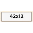 thumbnail image 1 of 42x12 Frame Natural Wood Picture Frame | 0.75 Inch Moulding Width | with UV Acrylic Plexiglass,, 1 of 8