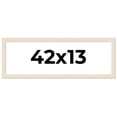 thumbnail image 1 of 42x13 Frame White Barnwood Picture Frame - Modern Photo Frame Includes UV Acrylic Shatter Guard, 1 of 8