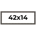 thumbnail image 1 of 42x14 Frame Black-Brown Medieval Solid Wood Picture Frame | 1.5 Inch Moulding Width | Gotham, 1 of 8
