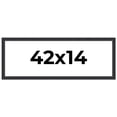 thumbnail image 1 of 42x14 Frame Black Real Wood Picture Frame Width 1.25 Inches | Interior Frame Depth 0.5 Inches |, 1 of 8