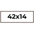 thumbnail image 1 of 42x14 Frame Brown Bamboo with Dark Coffee/Walnut Finish | Solid Wood Picture Frame Width 0.75, 1 of 8