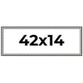 thumbnail image 1 of 42x14 Frame Silver Real Wood Picture Frame Width 1.125 Inches | Interior Frame Depth 0.5 Inches |, 1 of 8
