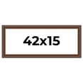 thumbnail image 1 of 42x15 Copper and Brown Real Wood Picture Frame Width 2 inches | Interior Frame Depth 0.5 inches |, 1 of 8