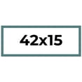 thumbnail image 1 of 42x15 Frame Blue Rustic Barnwood Solid Wood Picture Frame Width 1.25 Inches | Interior Depth 0.5, 1 of 8