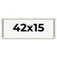 thumbnail image 1 of 42x15 Frame White Wheat Solid Wood Picture Frame | Moulding Width 0.75 Inches | Interior Depth 0.5, 1 of 8
