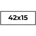 thumbnail image 1 of 42x15 Rustic Brown Real Wood Picture Frame Width 0.75 inches | Interior Frame Depth 0.5 inches |, 1 of 8