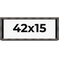 thumbnail image 1 of 42x15 Shadow Box Frame Brown Cherry | 2.625 Inches Deep Pine Wood Traditional Shadowbox Display, 1 of 8