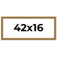 thumbnail image 1 of 42x16 Frame Black and Gold Distressed Solid Wood Sonoma Picture Frame | 1.625 Inch Moulding Width |, 1 of 8