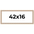 thumbnail image 1 of 42x16 Frame White Real Wood Picture Frame Width 1.5 inches | Interior Frame Depth 0.5 inches |, 1 of 8