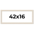 thumbnail image 1 of 42x16 Frame White Real Wood Picture Frame Width 1.75 inches | Interior Frame Depth 0.5 inches |, 1 of 8