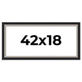 thumbnail image 1 of 42x18 Frame Black Real Wood Picture Frame Width 2.25 Inches | Interior Frame Depth 0.5 Inches |, 1 of 8