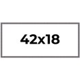 thumbnail image 1 of 42x18 Frame Blue Kingsley Pewter Solid Wood Picture Frame Width 0.75 Inches |Interior Depth 0.5, 1 of 8