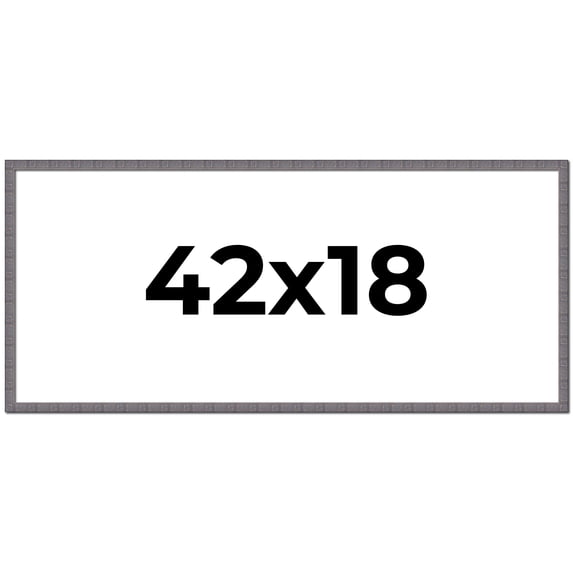 42x18 Frame Blue Kingsley Pewter Solid Wood Picture Frame Width 0.75 Inches |Interior Depth 0.5