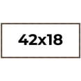 thumbnail image 1 of 42x18 Frame Brown Bamboo with Dark Coffee/Walnut Finish | Solid Wood Picture Frame Width 0.75, 1 of 8