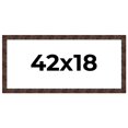 thumbnail image 1 of 42x18 Frame Brown Burl Real Wood Picture Frame Width 1.625 Inches | Interior Frame Depth 0.5 Inches, 1 of 8