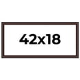thumbnail image 1 of 42x18 Frame Brown Round Mahogany Solid Wood Picture Frame | 1.625 Inch Moulding Width | with UV, 1 of 8