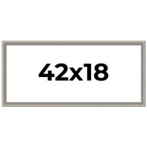 42x18 Frame Grey Real Wood Picture Frame Width 1.25 inches | Interior Frame Depth 0.5 inches | Hans