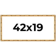 thumbnail image 1 of 42x19 Frame Gold Bamboo Picture Frame - Complete Modern Photo Frame Includes UV Acrylic Shatter, 1 of 8