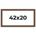 thumbnail image 1 of 42x20 Copper and Brown Real Wood Picture Frame Width 2 inches | Interior Frame Depth 0.5 inches |, 1 of 8