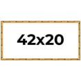 thumbnail image 1 of 42x20 Frame Gold Bamboo Solid Wood Picture Frame | 1 Inch Moulding Width | Interior Frame Depth, 1 of 8
