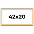 thumbnail image 1 of 42x20 Frame Gold Plein Aire Solid Wood Picture Frame Width 2 Inches | Interior Frame Depth 0.5, 1 of 8