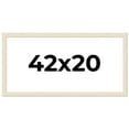 thumbnail image 1 of 42x20 Frame White Real Wood Picture Frame Width 1.5 inches | Interior Frame Depth 0.5 inches | Barn, 1 of 8