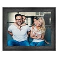 thumbnail image 1 of 42x21 Frame Black Rustic Barnwood Solid Wood Picture Frame | 1.5 Inch Moulding Width | Includes UV, 1 of 7
