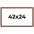 thumbnail image 1 of 42x24 Dark Brown Bamboo Real Wood Picture Frame Width 1.5 inches | Interior Frame Depth 0.5 inches, 1 of 8