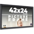 thumbnail image 1 of 42x24 Frame Black Passaggi Solid Wood Picture Frame Width 1.5 Inches | Interior Depth 0.5 Inches |, 1 of 8
