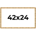 thumbnail image 1 of 42x24 Frame Gold Bamboo Solid Wood Picture Frame | 1 Inch Moulding Width | Interior Frame Depth, 1 of 8