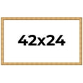 thumbnail image 1 of 42x24 Frame Gold Rustic Solid Wood Picture Frame | 1.25 Inch Wide Moulding | Rustique Gold, 1 of 8
