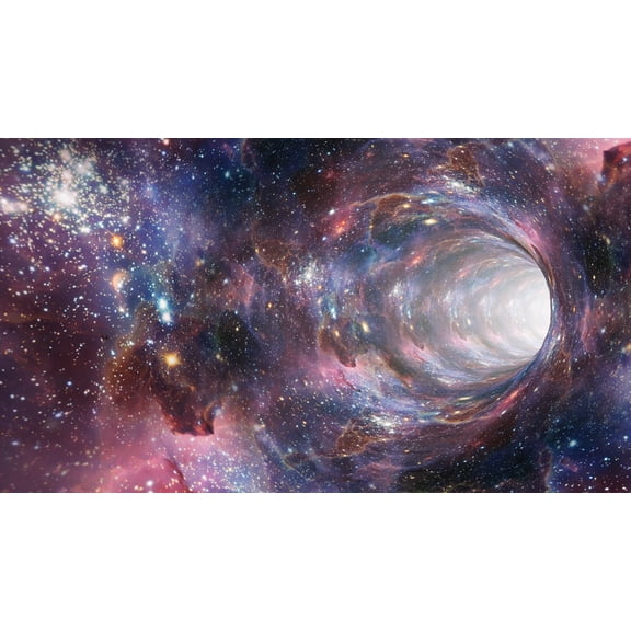 42x24 in Photographic Print Poster Wormhole Time travel Portal Vortex Space Warp