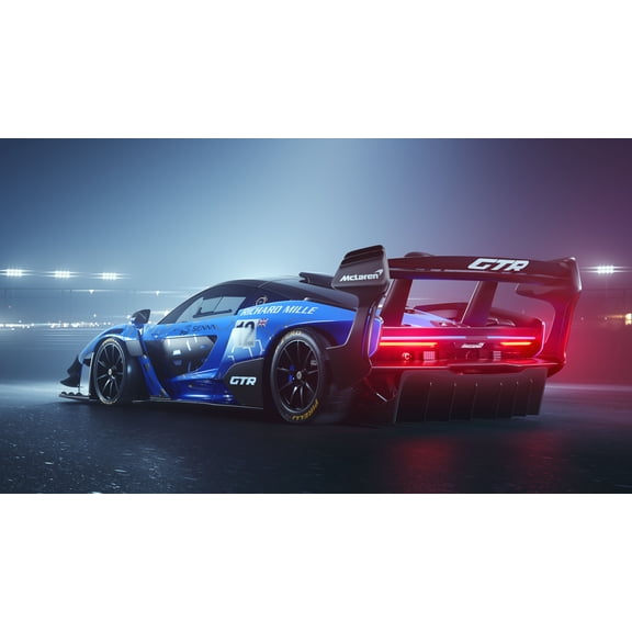 42x24in McLaren Senna GTR 2019 Rear 【Laminated】