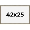 thumbnail image 1 of 42x25 Frame Gray Barnwood Rustic Solid Wood Picture Frame | 1.5 Inch Moulding Width | Includes UV, 1 of 8