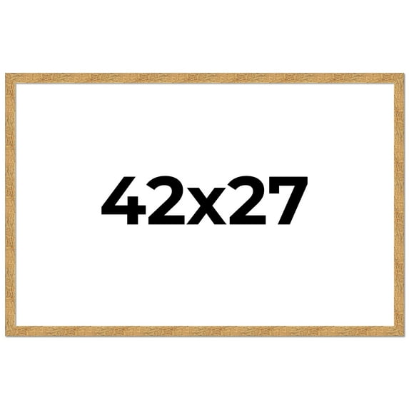 42x27 Frame Beige Real Wood Picture Frame Width 1.25 inches | Interior Frame Depth 0.5 inches |